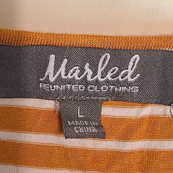 Marbled Womens top L
 stripe - Picture 8 of 9